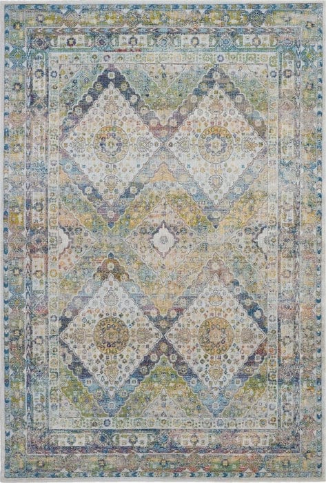 Nourison & Home Designer Rugs 229cm x 160cm / ANR07 Blue/Green Rug Ankara Global Area Rug Collection by Nourison and Home