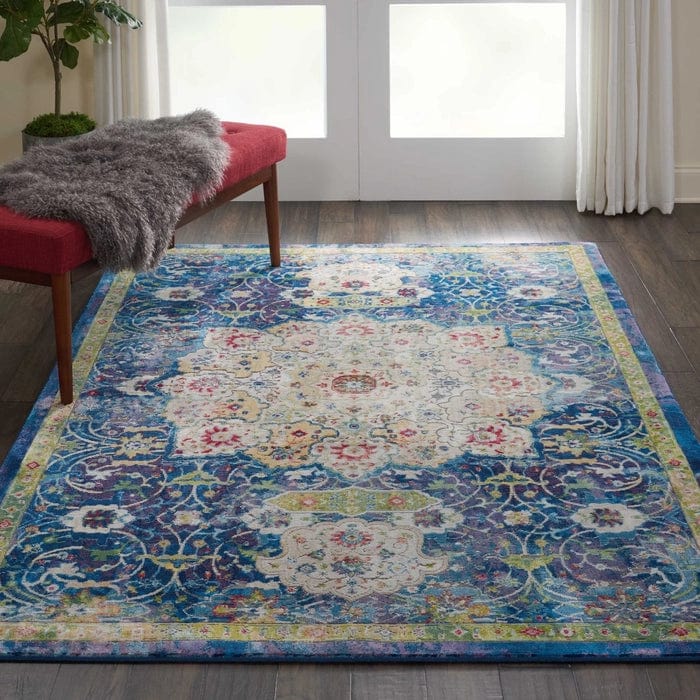 Nourison & Home Designer Rugs 300cm x 239cm / ANR03 Blue Rug Ankara Global Area Rug Collection by Nourison and Home
