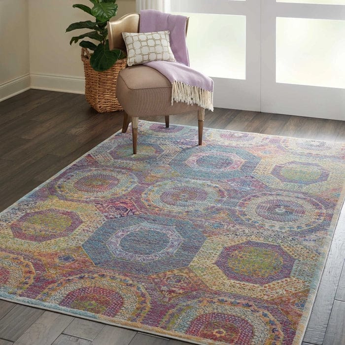 Nourison & Home Designer Rugs 300cm x 239cm / ANR05 Multicolor Rug Ankara Global Area Rug Collection by Nourison and Home