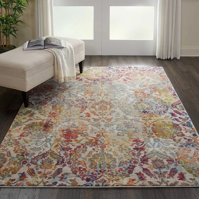Nourison & Home Designer Rugs 300cm x 239cm / ANR06 Ivory/Orange Rug Ankara Global Area Rug Collection by Nourison and Home