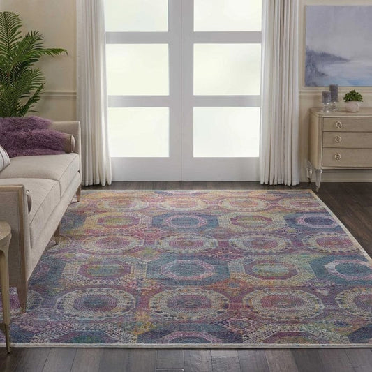 Nourison & Home Designer Rugs 361cm x 269cm / ANR05 Multicolor Rug Ankara Global Area Rug Collection by Nourison and Home