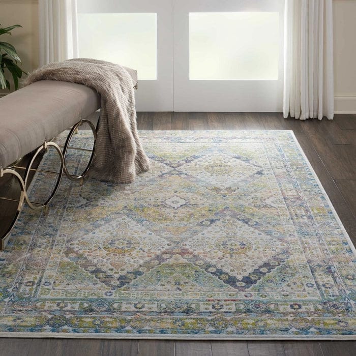 Nourison & Home Designer Rugs 361cm x 269cm / ANR07 Blue/Green Rug Ankara Global Area Rug Collection by Nourison and Home