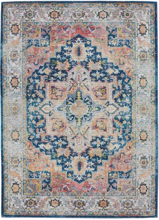 Nourison & Home Designer Rugs 361cm x 269cm / ANR11 Blue/Multicolor Rug Ankara Global Area Rug Collection by Nourison and Home