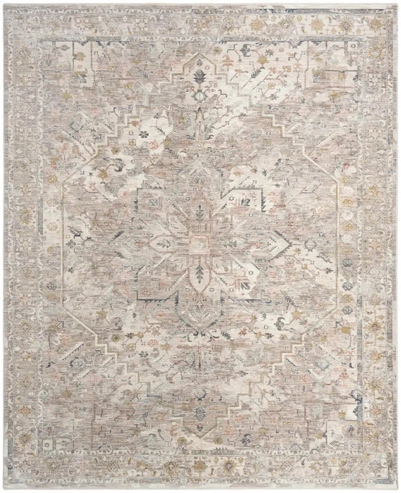 Nourison & Home Designer Rugs 5'3" x 7'10" (160cm x 239cm) / Ivory Multicolour 2 ANTIQUE FUSION AREA RUG by Nourison