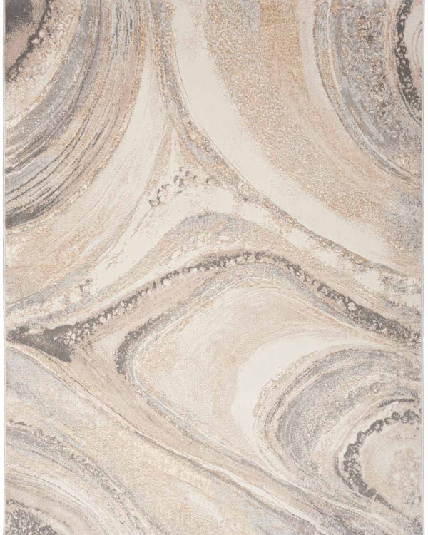Inspire Me! Home Décor Brushstrokes Rug Series by Nourison Home - Cream/Grey