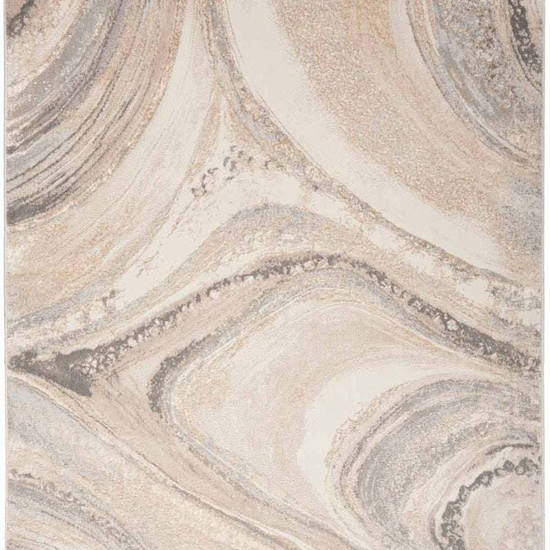 Inspire Me! Home Décor Brushstrokes Rug Series by Nourison Home - Cream/Grey