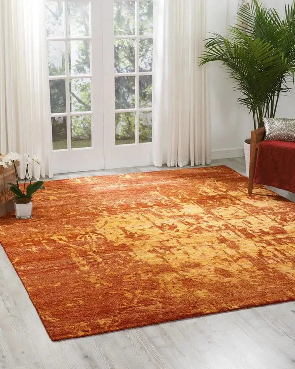 Silk Shadows FLAME Rug by Nourison Home