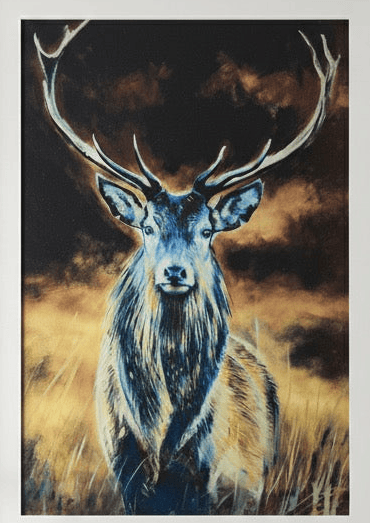 Original Irish Art Print MAJESTIC STAG FRAMED ART PRINT by Original Irish Art