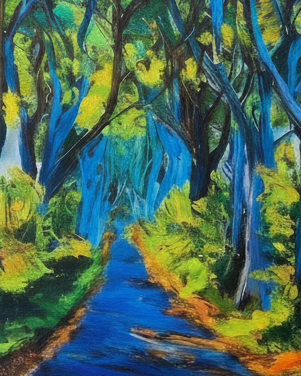 THE DARK HEDGES BLACK FRAMED PRINT by Original Irish Art