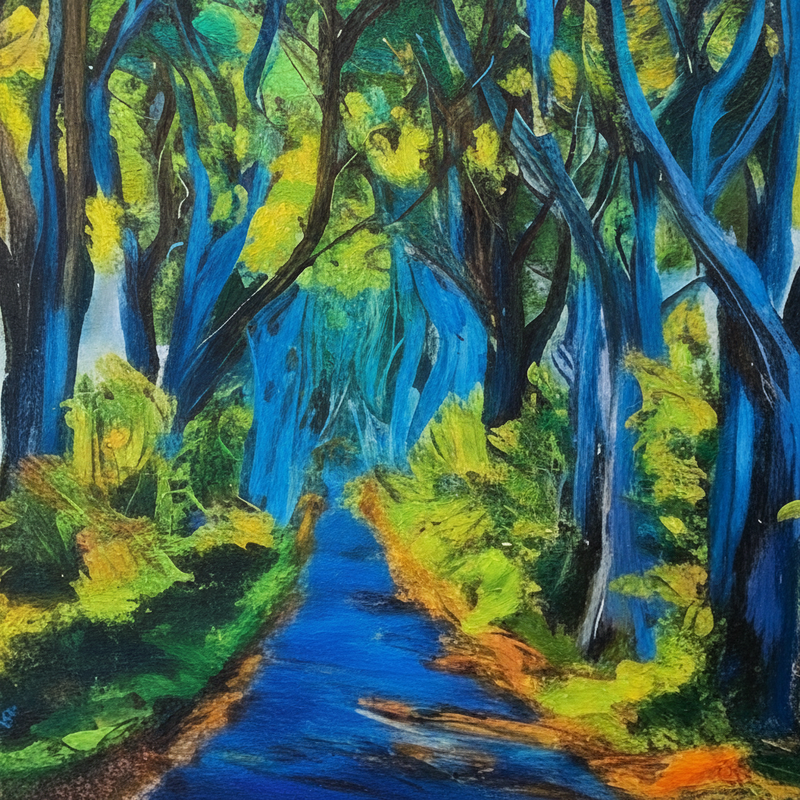 THE DARK HEDGES BLACK FRAMED PRINT by Original Irish Art