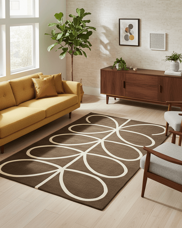 ORLA KIELY GIANT LINEAR STEM AREA RUG  by Brink and Campman
