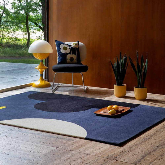 Orla Kiely (Brink & Campman) Designer Rugs Orla Kiely Design - Geo Flower Wool Rug (available in 2 colours) by Brink & Campman