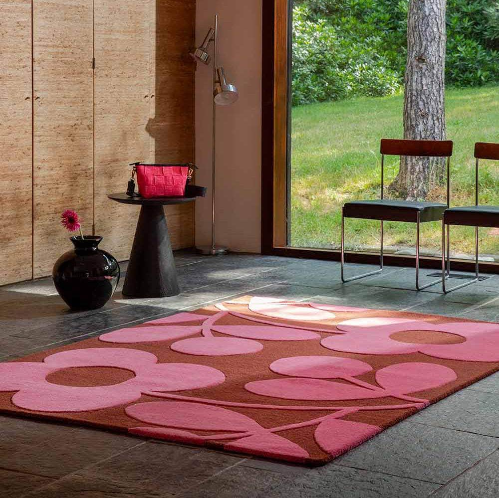 Orla Kiely (Brink & Campman) Designer Rugs Orla Kiely Design - Sprig Wool Rug (available in 2 colours) by Brink & Campman