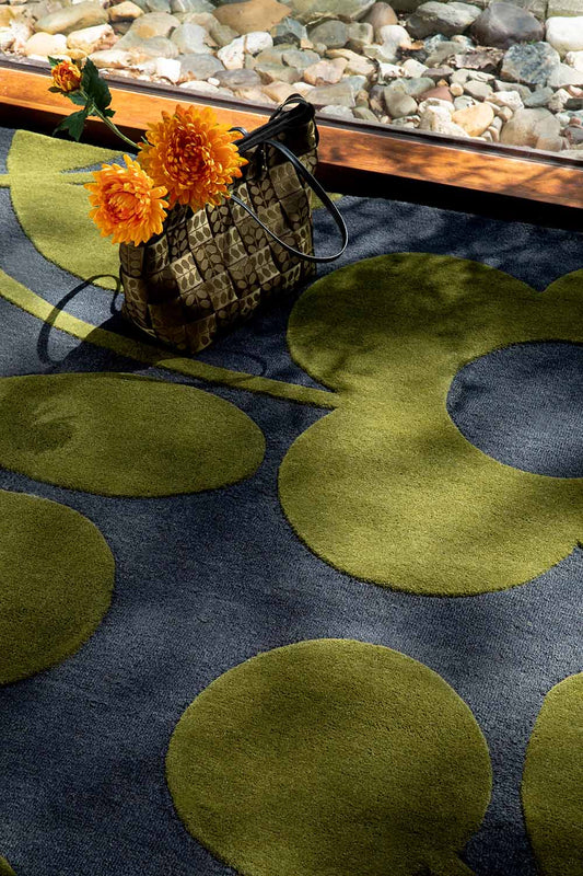 Orla Kiely (Brink & Campman) Designer Rugs Orla Kiely Design - Sprig Wool Rug (available in 2 colours) by Brink & Campman