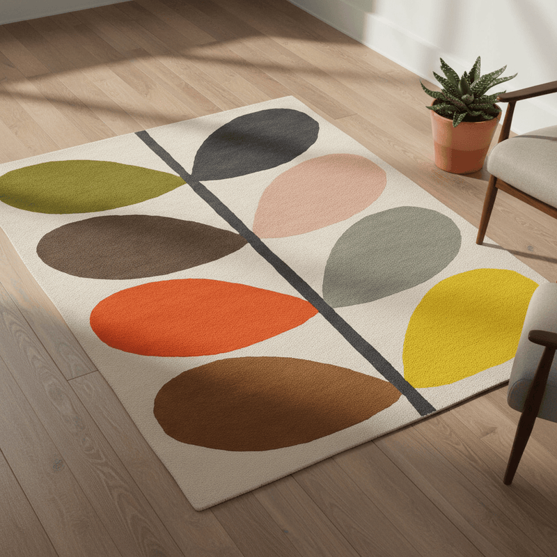 ORLA KIELY GIANT MULTI STEM AREA RUG  by Brink and Campman