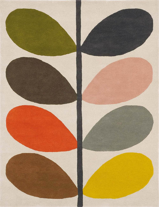 Orla Kiely (Brink & Campman) Designer Rugs ORLA KIELY GIANT MULTI STEM AREA RUG  by Brink and Campman