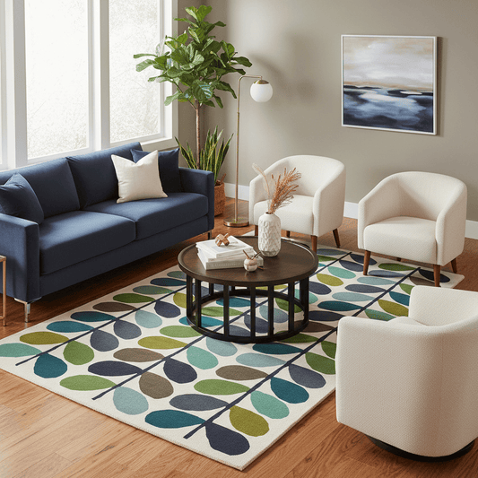 Orla Kiely (Brink & Campman) Designer Rugs ORLA KIELY MULTI STEM AREA RUG  by Brink and Campman