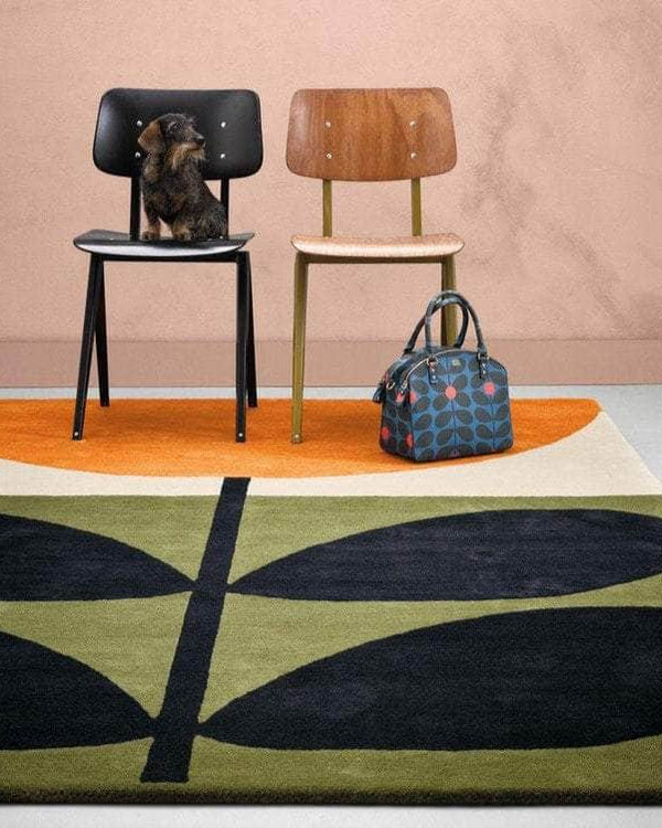 ORLA KIELY STEM AREA RUG | BLACK  by Brink and Campman