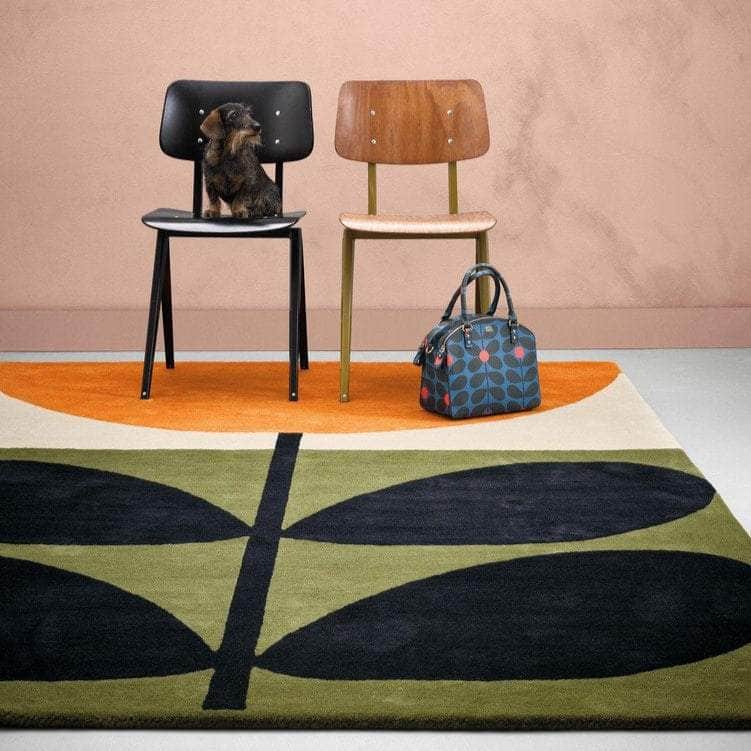 ORLA KIELY STEM AREA RUG | BLACK  by Brink and Campman