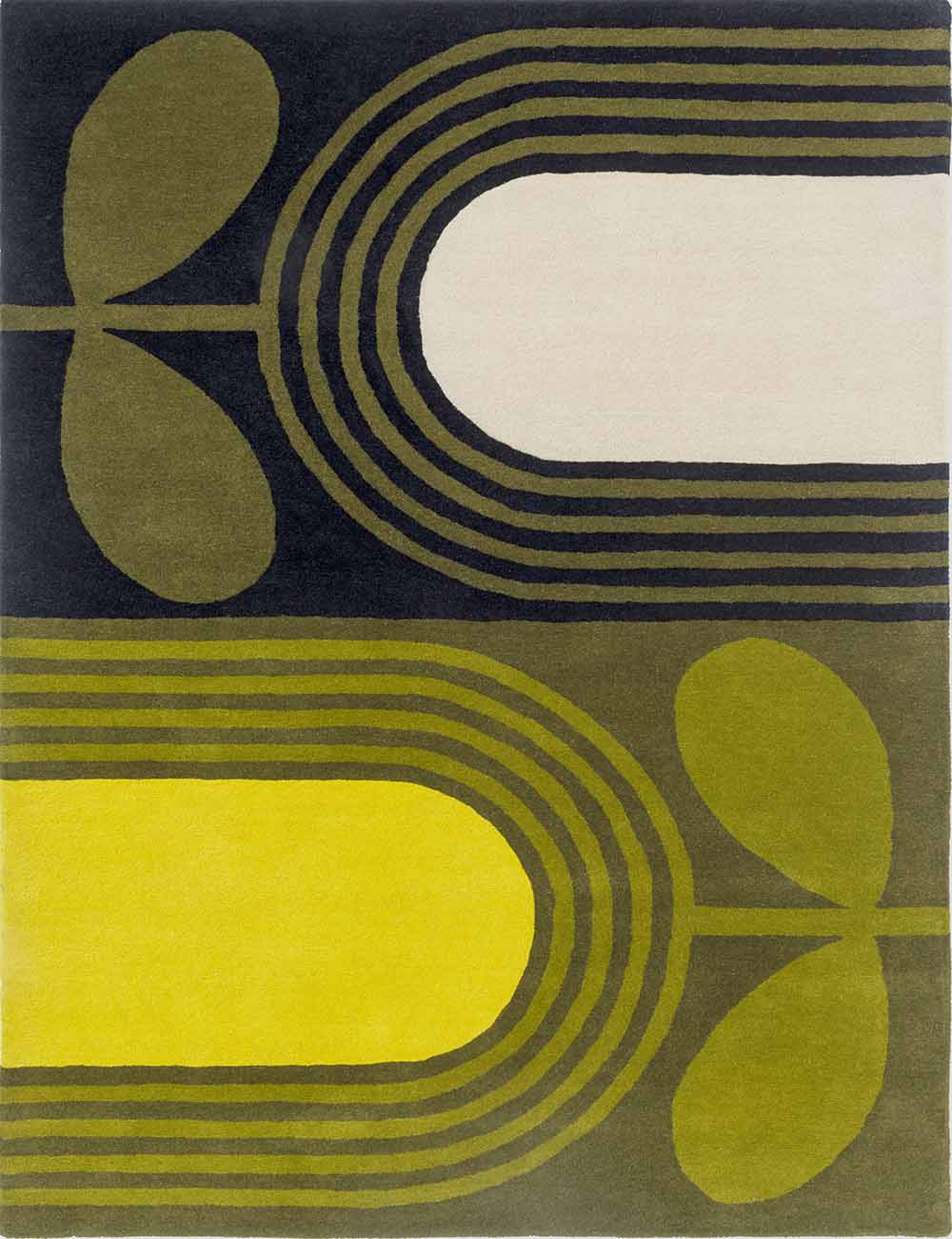 Orla Kiely (Brink & Campman) Designer Rugs ORLA KIELY STRIPED TULIP AREA RUG  by Brink and Campman