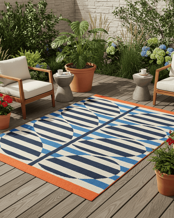ORLA KIELY INDOOR OUTDOOR STRIPY STEM AREA RUG  by Brink and Campman