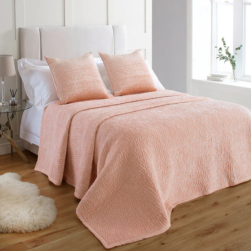 BROOKLANDS LARGE BEDSPREAD – BLUSH by Paoletti