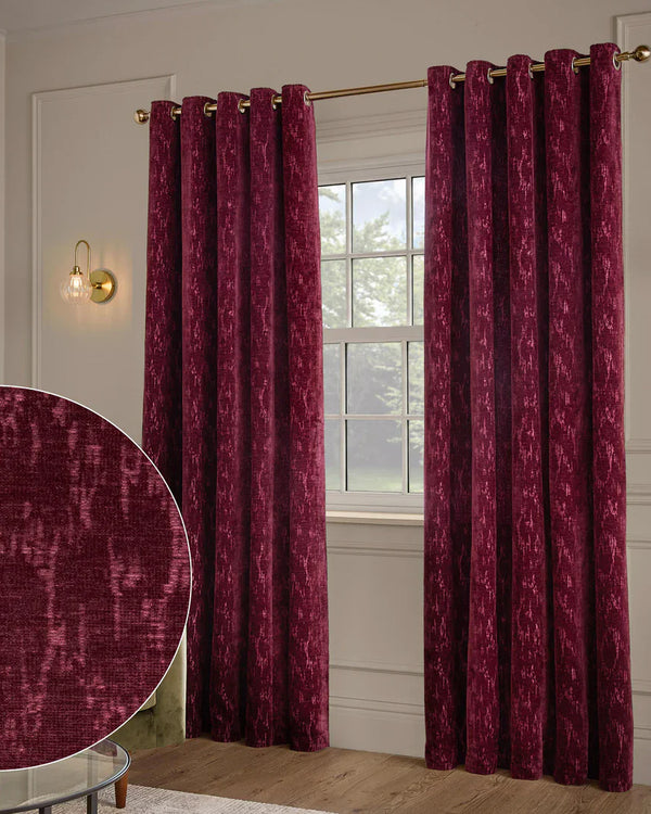 AURELIO CHENILLE LINED EYELET CURTAINS
by Paoletti