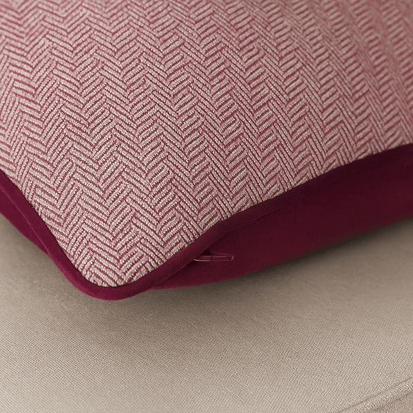 BLENHEIM GEOMETRIC CUSHION – BERRY by Paoletti