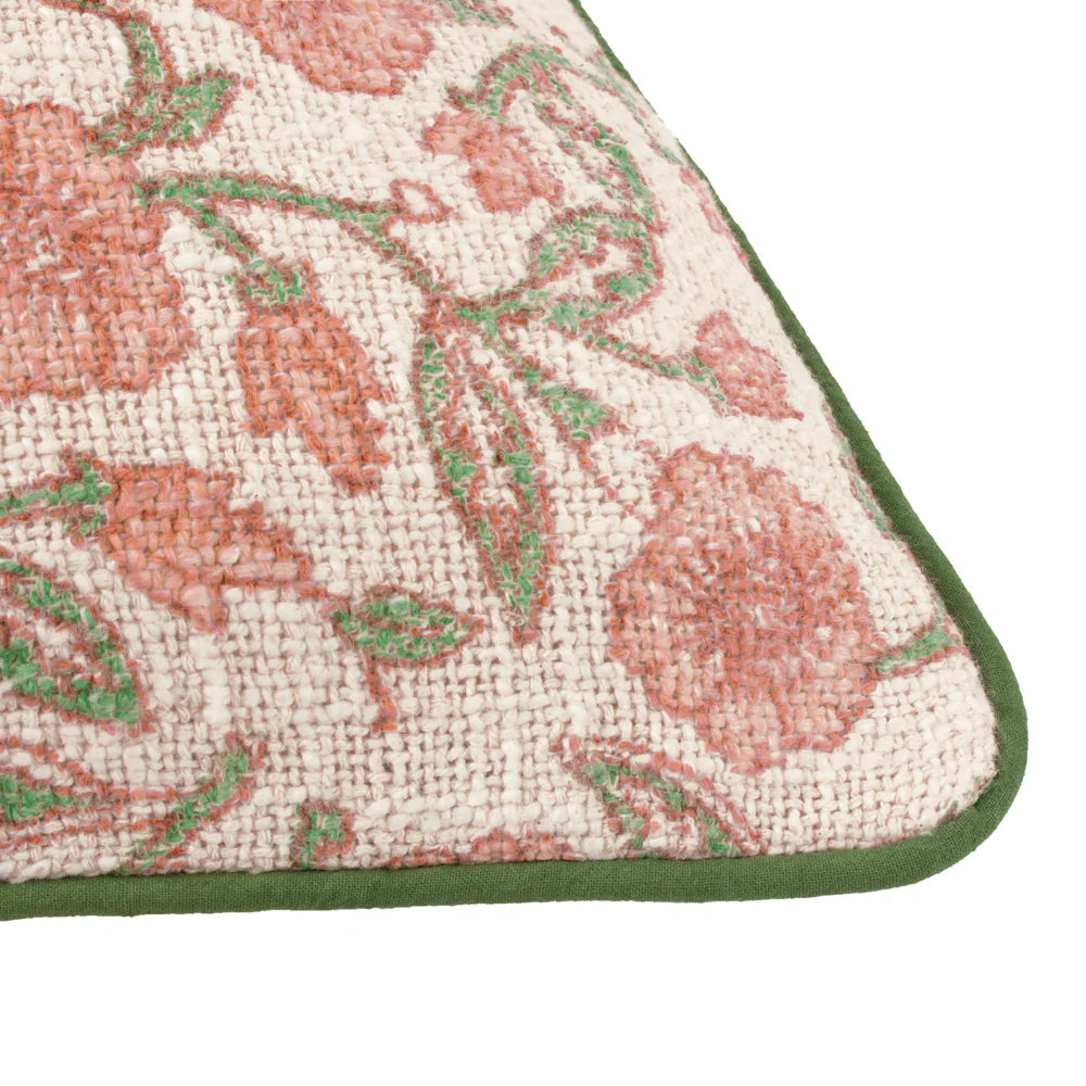 Paoletti (Riva Home) Cushions DELPHINE FLORAL PIPED CUSHION  by Paoletti