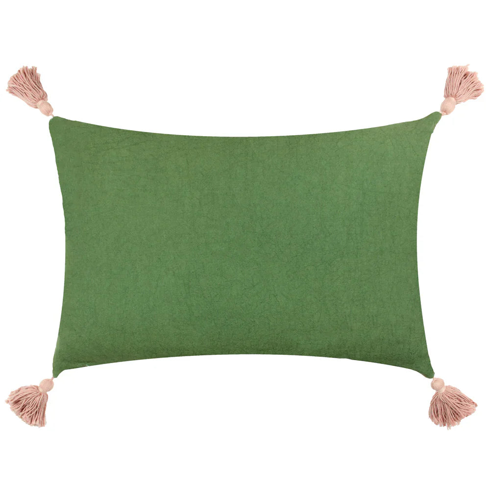 Paoletti (Riva Home) Cushions DELPHINE FLORAL TASSELLED CUSHION  by Paoletti