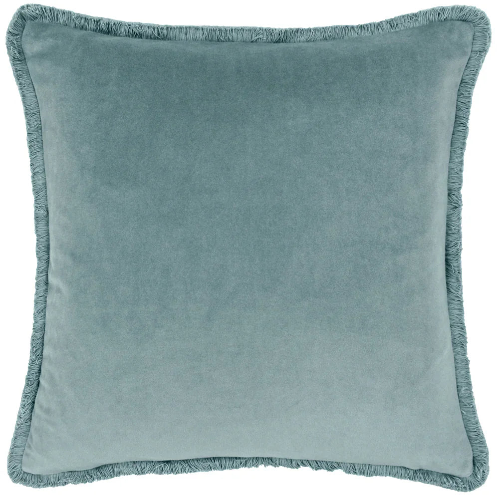 Paoletti (Riva Home) Cushions Duck Egg FREYA VELVET CUSHION by Paoletti