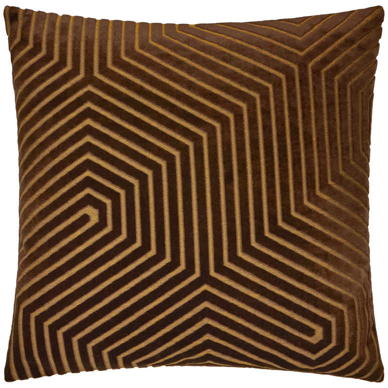 EVOKE CUT VELVET CUSHION by Paoletti