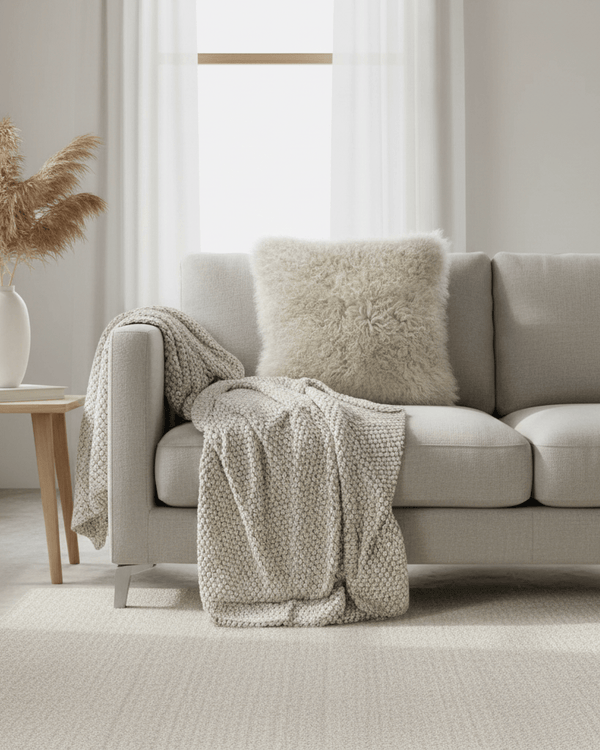 MONGOLIAN SHEEPSKIN CUSHION
by Paoletti
