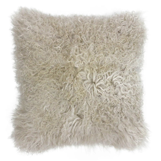 Paoletti (Riva Home) Cushions Oatmeal Paoletti Mongolian Sheepskin Cushion (available in 2 colours)