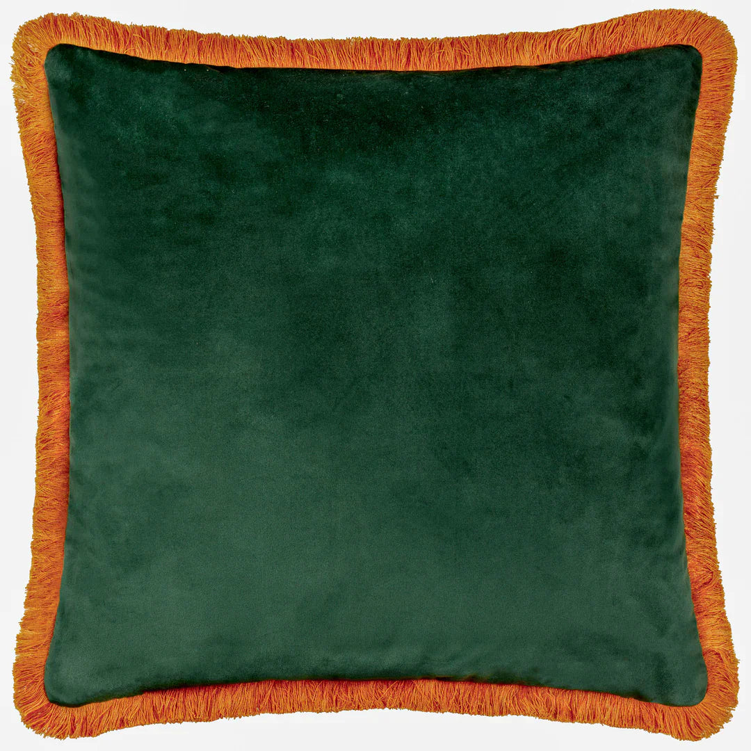 Paoletti (Riva Home) Cushions ODISHA SCENE PRINTED VELVET CUSHION MULTICOLOUR by Paoletti.