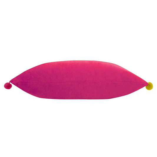 Paoletti (Riva Home) Cushions Paoletti Fiesta Velvet Cushion Hot Pink/Multicolour (choice of feather or foam filled)