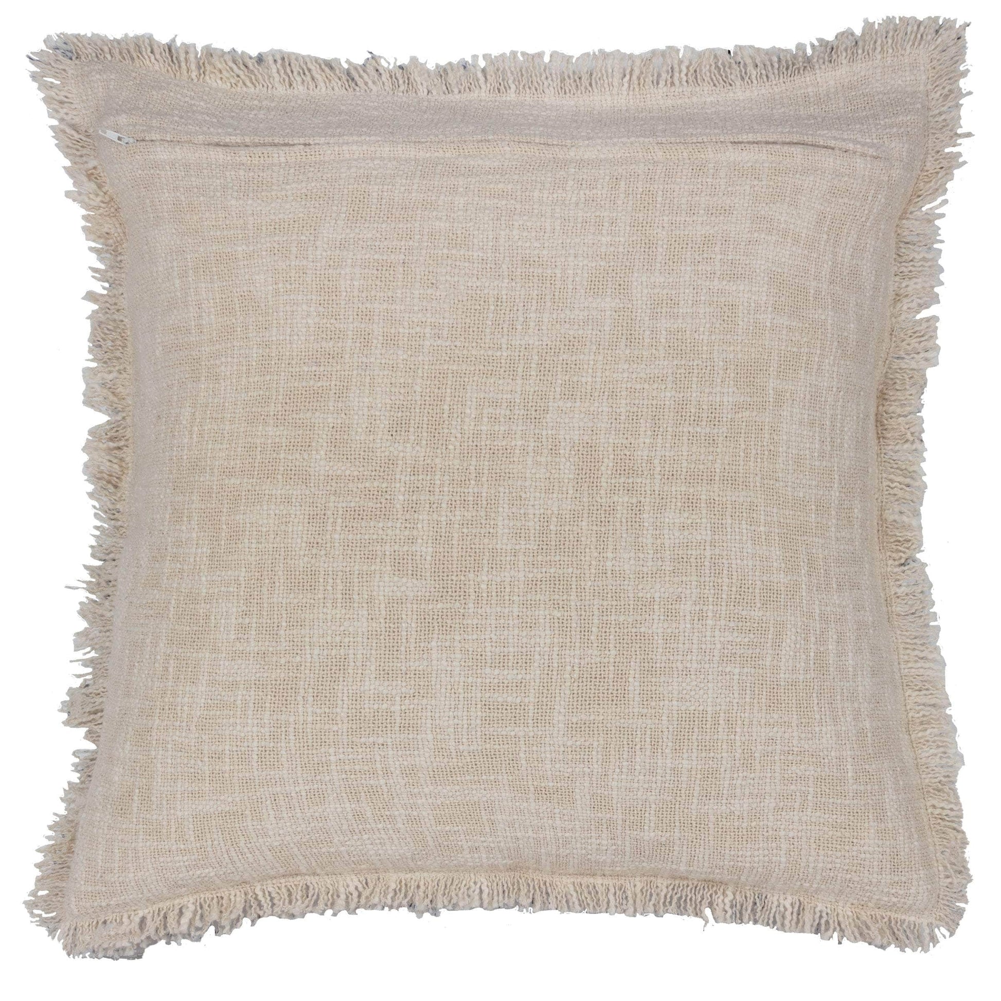 Paoletti Seventy Three (Riva Home) Cushions Paoletti - Seventy Three Durelle Damask Fringed Feather Filled Cushion Delph Blue