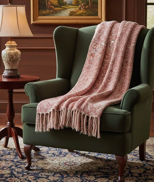 Paoletti Seventy Three (Riva Home) Throw Paoletti - Seventy Three Durelle Printed Throw Coral
