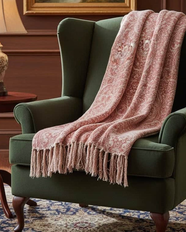 DURELLE PRINTED THROW  by Paoletti.