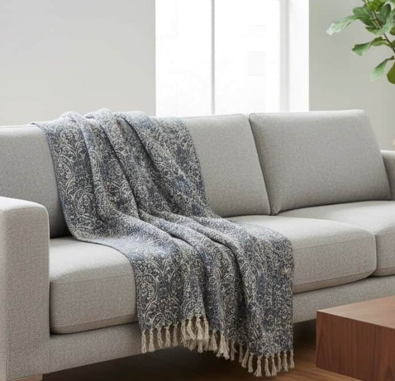 DURELLE PRINTED THROW  by Paoletti.