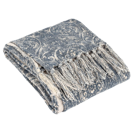 Paoletti Seventy Three (Riva Home) Throw Paoletti - Seventy Three Durelle Printed Throw Delph Blue