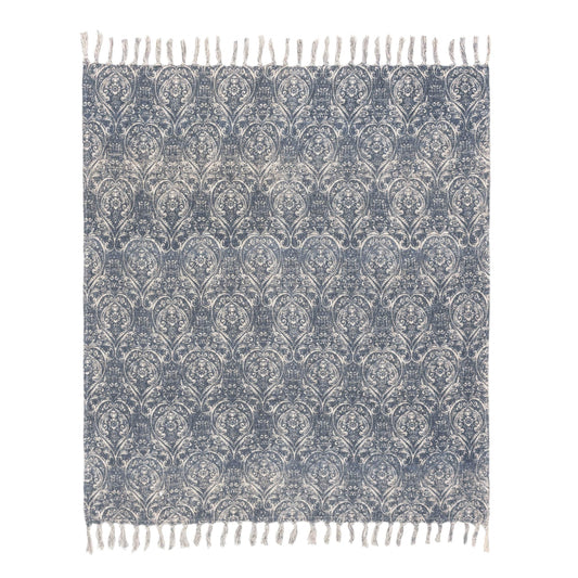 Paoletti Seventy Three (Riva Home) Throw Paoletti - Seventy Three Durelle Printed Throw Delph Blue