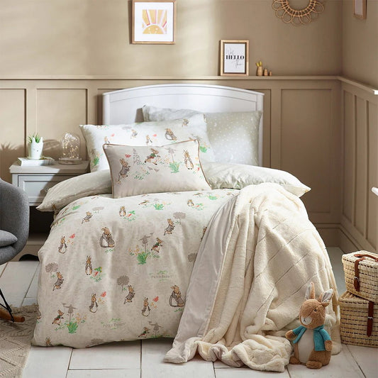 Peter Rabbit™ Bedspread Classic Peter Rabbit™ 100% Cotton Duvet Cover Set Natural by Peter Rabbit™