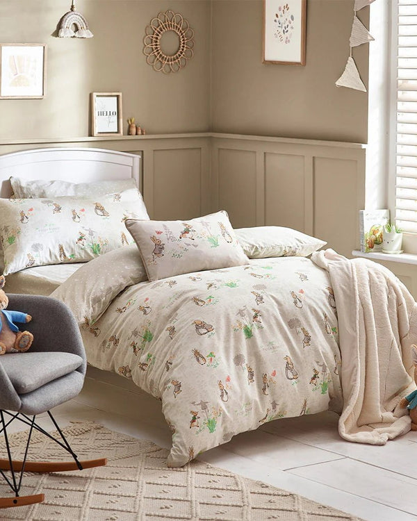 CLASSIC PETER RABBIT™ 100% COTTON DUVET COVER SET NATURAL by Peter Rabbit™