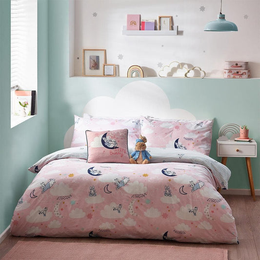 Peter Rabbit™ Bedspread Pink / Toddler/Children Peter Rabbit™ Sleepy Head Peter Rabbit™ Duvet Cover Set (3 colour options)