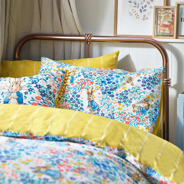 FLORELLI PETER RABBIT™ 100% COTTON DUVET COVER SET MULTI SINGLE  by Peter Rabbit™
