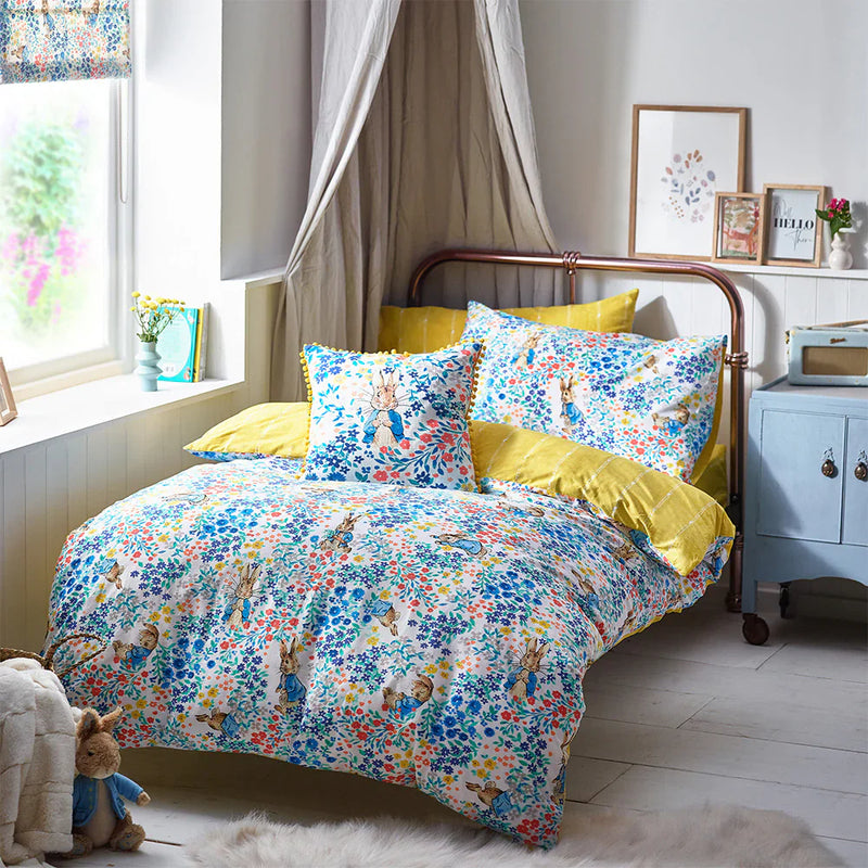 FLORELLI PETER RABBIT™ 100% COTTON DUVET COVER SET MULTI SINGLE  by Peter Rabbit™