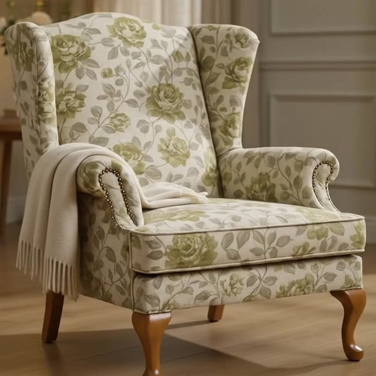 DUCHESS CUSTOM IRISH MADE KIDNEY WINGBACK ARMCHAIR by simply Hazel