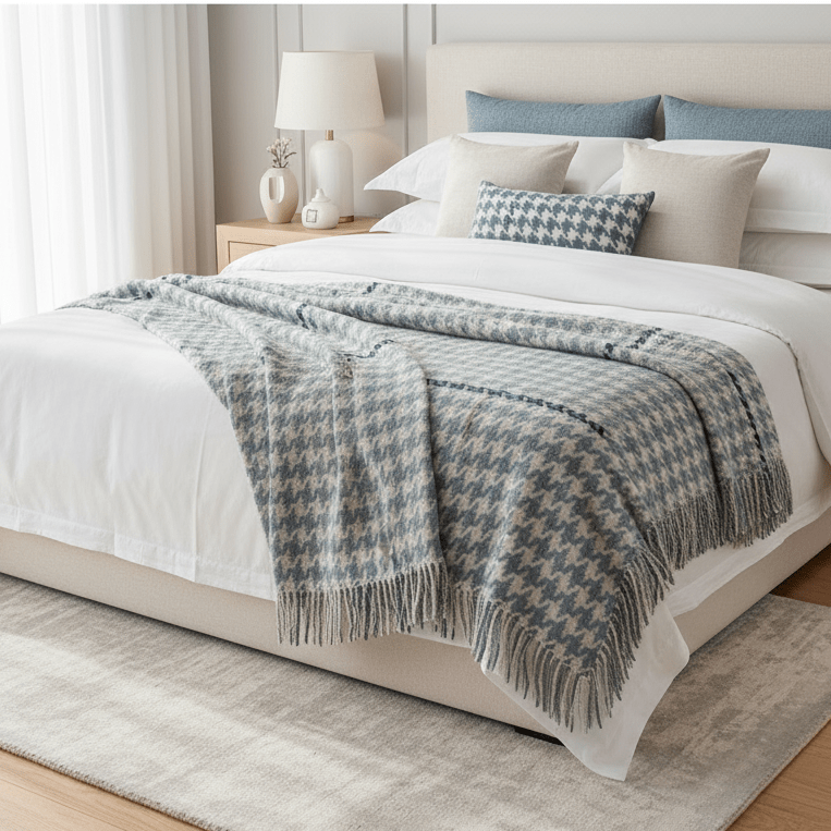 Remony Lambswool Throw Corroglen Opal Carroglen Marino Lambswool Throws by Remony