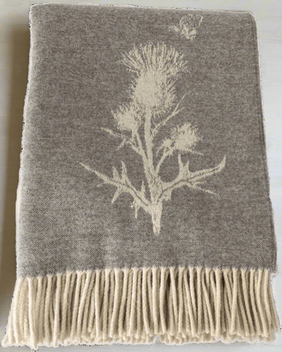 Remony Lambswool Throw Nature Marino Lambswool Throws 140x180cm - 9 designs to choose from